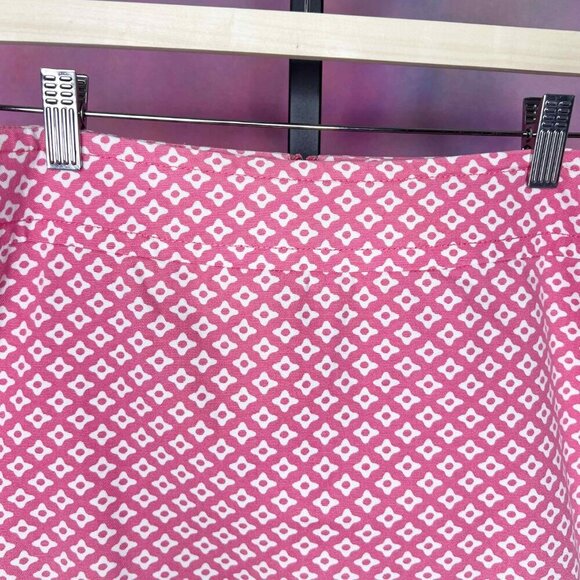 Talbots Petite A-Lined Skirt in Size 4P, Pink and White - Picture 5 of 7